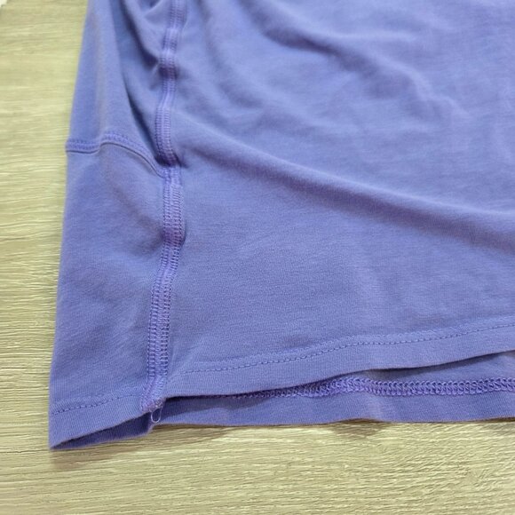 Lululemon Purple Back In Action Boat Neck Short Sleeve Top Womens Size 20 - Picture 10 of 16